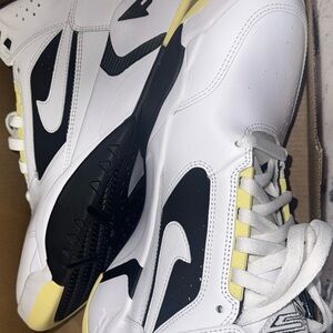 Nike White and Black Shoes with Yellow Highlights brand new also Unisex